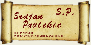 Srđan Pavlekić vizit kartica